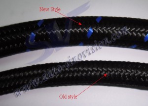 Black Nylon braided  Hose_2 versions